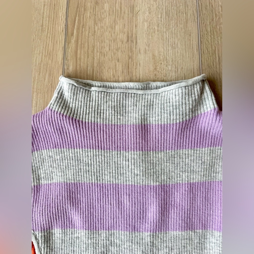 Daily Practice by Anthropologie Striped Mock Neck Sweater Dress M EUC fitted - Picture 9 of 13